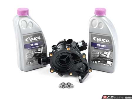 ES#3675448 - 06l121111lKT - Thermostat Replacement Kit  - Maintain proper operating temperature with a new thermostat, housing and hardware - Assembled By ECS - Audi
