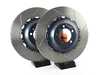 ES#4474245 - A1-156 - Front 2-Piece Floating Slotted Rotors - Pair (410mm) - Replace your incredibly expensive carbon ceramic rotors with these floating cast iron conversions - Girodisc - Porsche