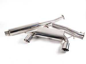 ES#264058 - FPIM-0565 - 3" Stainless Steel Cat-Back Exhaust - Fully polished 3" system with twin tips underneath - Billy Boat Performance - Audi