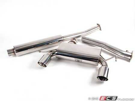 ES#264058 - FPIM-0565 - 3" Stainless Steel Cat-Back Exhaust - Fully polished 3" system with twin tips underneath - Billy Boat Performance - Audi