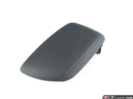 ES#3144837 - 51168065464 - Arm Rest - Center - Leather - Black/Blue - Genuine BMW - BMW