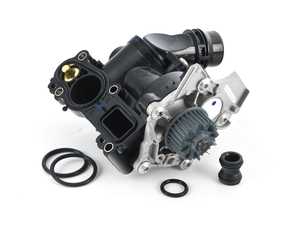 ES#4391009 - 06H121026DR - Water Pump Module - Includes the thermostat, temp sensor, and gasket - URO - Audi Volkswagen