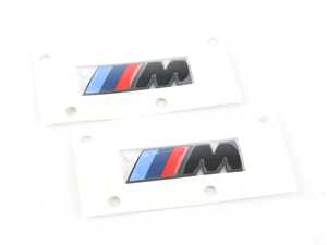 ES#4420970 - 51145A4B373 - M Performance Side Logo - High Gloss Black - Add M Performance styling anywhere you can with these beautiful high-gloss black emblems for the fenders! - Genuine BMW - BMW