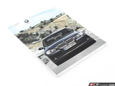 ES#12840 - 01410013322 - Owner's Manual E90 - E91 W/O Idrive - Genuine BMW - BMW