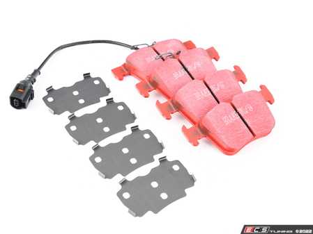 ES#4213536 - DP32295C - Rear RedStuff Performance Brake Pad Set - A high performance street pad, featuring Kevlar technology - EBC - Audi