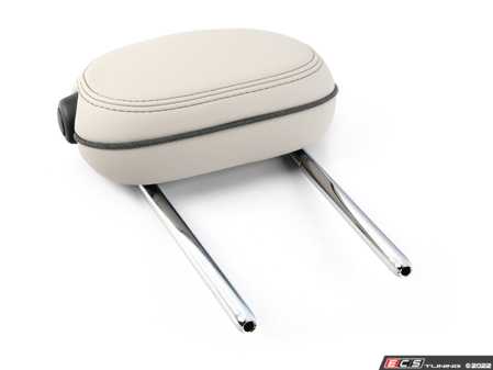 ES#3978939 - 52207939735 - Rear Headrest Satellite Gray Leather - Priced Each  - Mounts to the rear seats - Genuine MINI - MINI