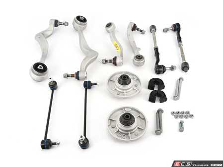 ES#4305264 - 31102348047KT - Front Suspension Refresh Kit - Level 2 - Control arms, end links, sway bar bushings, strut mounts and tie rods for a total front suspension rebuild. - Assembled By ECS - BMW