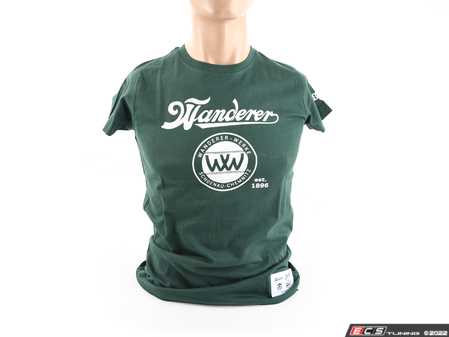 ES#3992661 - ACM3067GRNLG - Wanderer Heritage Tee - Ladies Large - A nod to one of the originals, this Wanderer Heritage Tee is sure to spark a conversation. - Genuine Volkswagen Audi - Audi