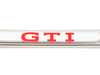 ES#4429318 - 5H0071801A - GTI License Plate Frame - Polished - Stainless steel plate frame featuring the GTI script - Genuine Volkswagen Audi - Volkswagen