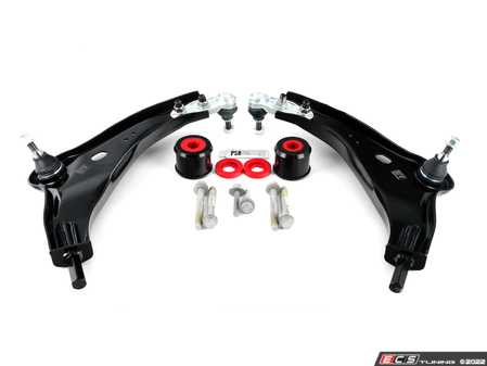 ES#4487624 - 31126772301KT4 - Performance Front Lower Control Arm / Wishbone With Ball Joint - Kit  - Includes Control Arms, Bushings, Hardware, and Ball Joints. Includes also PSB Performance Poly Lower Rear Control Arm Bushings! - Assembled By ECS - MINI