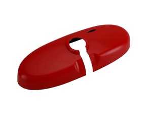 ES#4505035 - 51162339376 - Chili Red Cover Rearview Mirror  - Attaches to the back of the center mirror - manual dip or auto dimming - ECS - MINI