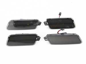 ES#4492324 - 000050LA25-02 - C7 A7 LED Front & Rear Bumper Side Marker Set - Smoked - Bumper-mounted LED side markers to replace your factory amber units - ZiZa - Audi