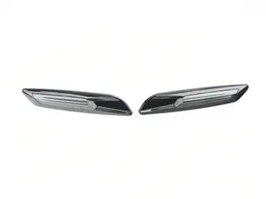 E9x/E8x ZiZa Dynamic LED Turn Signals - Smoked w/Gloss Black Trim