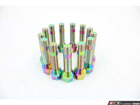 ES#4505189 - TISTUD201425 - M14 Titanium Wheel Stud Kits - Titanium stud conversion to reduce weight, add style and make wheel changing a breeze! - Vargas Turbo Technologies - BMW