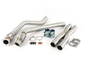 ES#4376068 - 012616la01KT - B8 S4/S5/Q5 3.0T Downpipes With Integrated X-Pipe - Change the tone of your 3.0T exhaust with easy-to-install downpipes that mate to your factory cat-back exhaust. - ECS - Audi