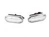 ES#4488489 - 000050LA01-01 - VW MK4/B5 Dynamic LED Side Marker Set - Clear - Upgrade your lighting with sequential indicators - ZiZa - Volkswagen