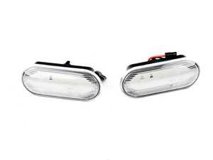 ES#4488489 - 000050LA01-01 - VW MK4/B5 Dynamic LED Side Marker Set - Clear - Upgrade your lighting with sequential indicators - ZiZa - Volkswagen