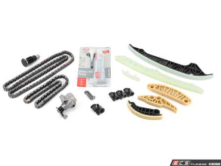 ES#3676210 - 06k109158akt1KT - Timing Chain Kit  - Includes all chains, tensioners, guide rails and securing hardware - Assembled By ECS - Audi