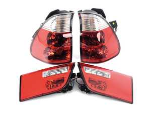 ES#3021597 - LTX500RPWAPC - Spec-D Altezza Tail Lights - Chrome Housing/Red & Clear Lens - E53 - Non-LED/Chrome Housing/Red & Clear Lens - All wiring for the tail lights are pre-assembled for the essential plug & play application. - Spec-D Tuning - BMW