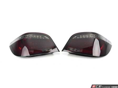 ES#4492535 - LTE6004RGLEDTM - Spec-D LED Tail Lights - Chrome Housing/Red & Smoke Lens - E60 Pre LCI - Comes with 1 pair of chrome housing red/smoke lens LED taillights - Spec-D Tuning - BMW