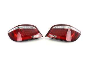 ES#4492540 - LTE6008RLEDTM - Spec-D LED Tail Lights - Chrome Housing/Red Lens - E60 LCI - Comes with 1 pair of chrome housing red lens LED taillights - Spec-D Tuning - BMW