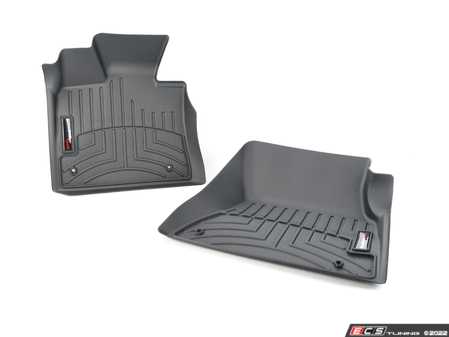 ES#2905298 - 445591 - F15 Front Floor-Liners - Black - Digital Laser Measured Floor Liners For Maximum Interior Protection In All Weather Conditions! - WeatherTech - BMW
