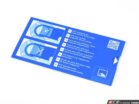 ES#4361907 - 760130  - ABS Test Card For Magnetic Sensor Wheels  - Protects against installation errors in the ABS sensors - ATE - 