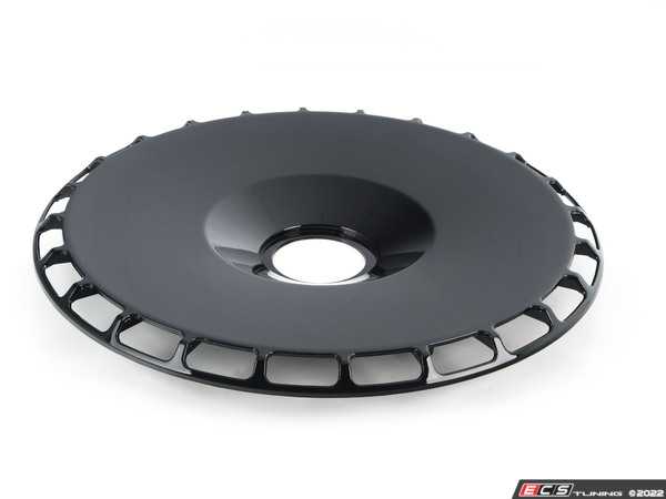 4x Rotiform Gloss Black Hex Screw-In Center Caps – 3-7/8" Outer Diameter, Aluminum