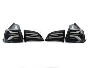 ES#4472526 - 601010 - AlphaRex 17-22 Tesla Model 3 PRO-Series LED Tail Lights Jet Black W/Seq Sig - AlphaRex - 