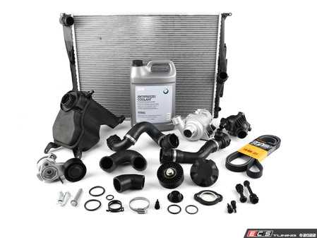 ES#2777667 - 17137607482KT7 - ECS Cooling System Refresh Kit - Level 3 - Everything you need to totally service your cooling system, including a radiator and belt service. Now includes ECS Billet Aluminum Radiator Drain Plug! - Assembled By ECS - BMW
