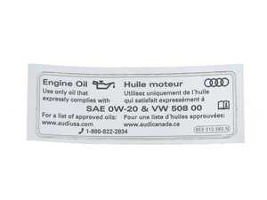 ES#3607495 - 8E0010560N - STICKER - Genuine Volkswagen Audi - 