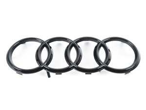 ES#4046528 - 8W0071801 - Front Audi Rings Emblem - Black - Blackout Audi Rings emblem for the front grill location - Created with Audi enthusiasts in mind! - Genuine Volkswagen Audi - Audi