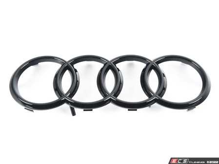 ES#4046528 - 8W0071801 - Front Audi Rings Emblem - Black - Blackout Audi Rings emblem for the front grill location - Created with Audi enthusiasts in mind! - Genuine Volkswagen Audi - Audi