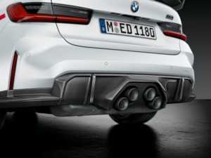 ES#4505620 - 18302464494KT - BMW M Performance Titanium Exhaust & Diffusor Kit - G8x M3/M4 - The M Performance Rear Diffuser with Titanium exhaust perfectly rounds off the carbon all-around look - Genuine BMW M Performance - BMW