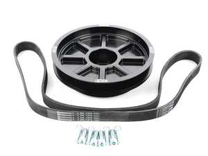 ES#4475467 - 034-145-Z053 - 3.0 TFSI Supercharger Crank Pulley Upgrade - 207mm - Increase supercharger rotational speed to provide more boost to your engine - 034Motorsport - Audi