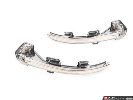 ES#4356073 - 5H0052215 - LED Dynamic Mirror Turn Signals - Pair - Upgrade your mirrors and add sequential indicators with smoked lenses - Genuine Volkswagen Audi - Volkswagen