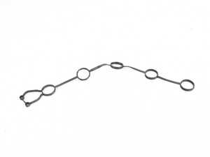 ES#2866517 - 07L103649A - Inner Valve cover gasket - left - Cylinders 6-10 - Febi - Audi