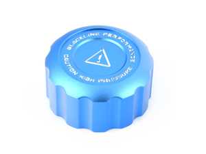 ES#4475810 - FXXCCT-B - Blackline Performance Chargecooler Coolant Tank Cap Cover - Blue - Give your vehicle modern styling for years to last - Goldenwrench Supply Co - BMW