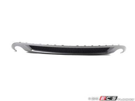 ES#2143050 - 8k0898019 - S-Line Rear Diffuser Kit - Platinum Grey With Honeycomb Trim - Featuring dual exit / single tip exhaust provisions - Genuine Volkswagen Audi - Audi