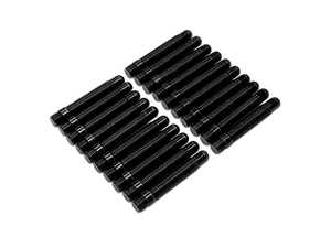 ES#4505747 - 034-604-3004-20 - 75mm Bullet Nose Stud Kit - Set Of 20 - Made from high tensile heat treated Grade 10.9 Chromoly Steel and coated in Black Zinc. M14x1.5 - 034Motorsport - Audi Volkswagen