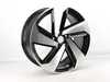ES#3439388 - 5GM601025QFZZ - 18" 'Milton' Wheel - Priced Each - 18"x7.5" ET49, 5x112 - Black with Machined Face - Genuine Volkswagen Audi - Volkswagen
