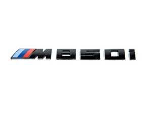 ES#4830961 - IND-G15-TB-MB - M850i Painted Trunk Emblem - Matte Black - Improve your M850i's curb appeal with this painted trunk emblem from IND! - IND - Volkswagen