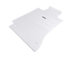 ES#4505806 - TM58.SILVER - Silver Rennline Track Mat - Driver Side - Protect your carpet and give your Mercedes a race-inspired look - Rennline - Mercedes Benz