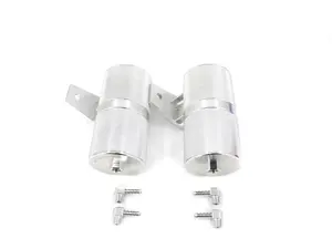 N54 Billet Vacuum (Boost Control) Tank Pair - Anodized Clear