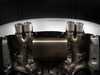 ES#4505617 - 011966LA07-03KT - ECS "Ti.22" UNIVERSAL Exhaust Tips - 3.5" Titanium - Matte Finish - Pair - 2.5" Clamp-on Inlet / 3.5" Single Wall, Slant Cut Outlet - ECS - Audi BMW Volkswagen Mercedes Benz MINI Porsche
