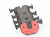 ES#4485973 - 34211162865 - Brake Pad Set - Rear - Premium NAO Ceramic OE Equivalent Pad - Brembo - BMW