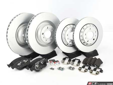 ES#4460862 - 4e06153012KT - Front And Rear Break Service Kit  - Featuring genuine rotors and pads. - Genuine Volkswagen Audi - Audi