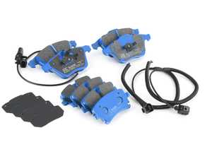 ES#3691488 - dp51470ndxKT - Front & Rear BlueStuff NDX Performance Brake Pad Set - Intermediate grade trackday pads for aggressive street driving and track use. - EBC - Audi