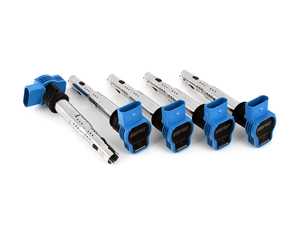 ES#4376595 - MS100210-5KT - APR Upgraded Ignition Coil - Blue - Set of Five - Designed to be a direct plug-and-play upgrade to factory coils, providing greater energy output, ensuring a stronger and more consistent spark! - APR - Audi Volkswagen