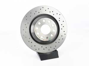 ES#4492652 - 1k0615601nx - Cross Drilled UV Coated Brake Rotor - Brembo - Audi Volkswagen